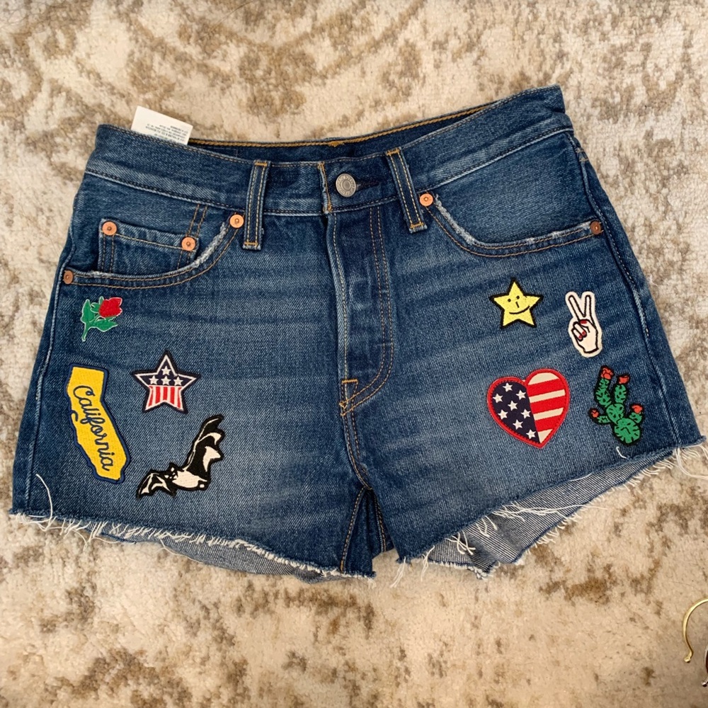 Levi denim shorts